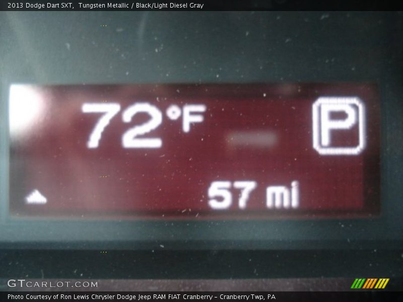 Tungsten Metallic / Black/Light Diesel Gray 2013 Dodge Dart SXT
