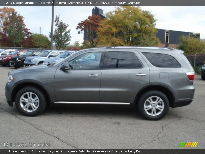 Mineral Gray Metallic / Dark Graystone/Medium Graystone 2013 Dodge Durango Crew AWD