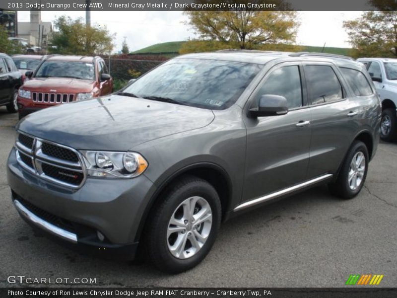 Mineral Gray Metallic / Dark Graystone/Medium Graystone 2013 Dodge Durango Crew AWD