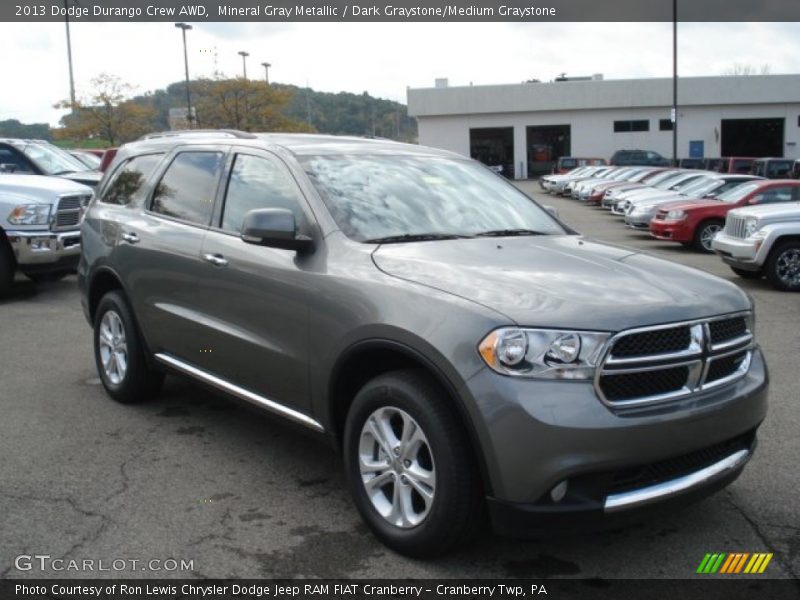 Mineral Gray Metallic / Dark Graystone/Medium Graystone 2013 Dodge Durango Crew AWD