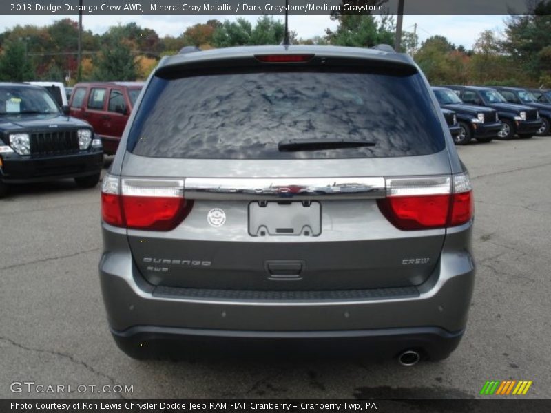 Mineral Gray Metallic / Dark Graystone/Medium Graystone 2013 Dodge Durango Crew AWD