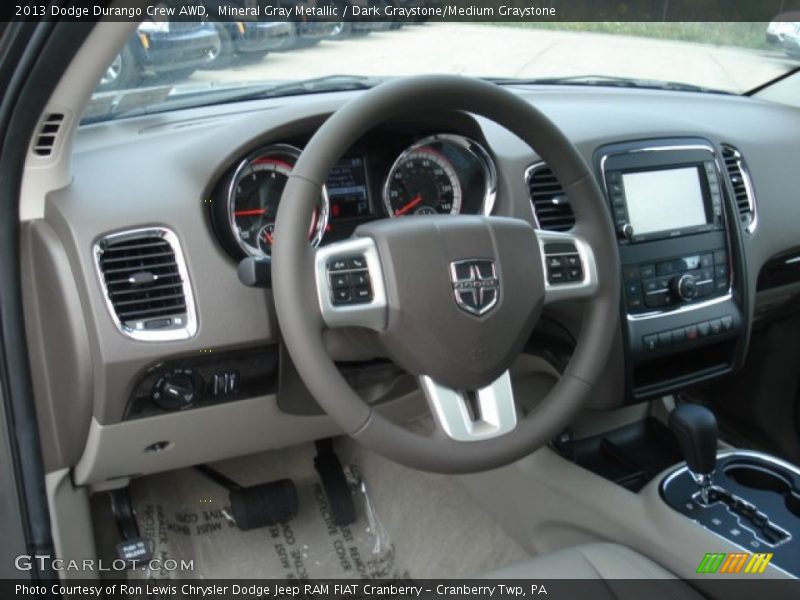 Mineral Gray Metallic / Dark Graystone/Medium Graystone 2013 Dodge Durango Crew AWD