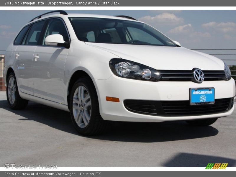Candy White / Titan Black 2013 Volkswagen Jetta TDI SportWagen