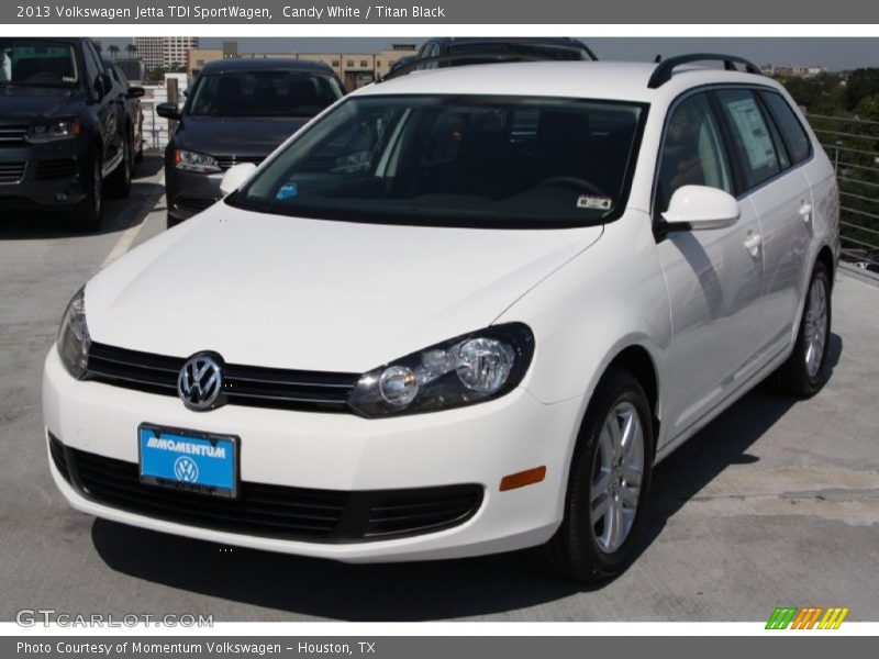 Candy White / Titan Black 2013 Volkswagen Jetta TDI SportWagen