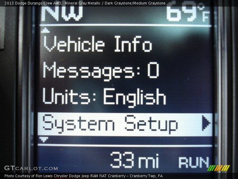 Mineral Gray Metallic / Dark Graystone/Medium Graystone 2013 Dodge Durango Crew AWD