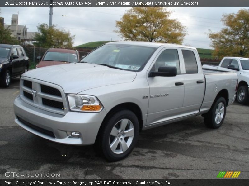 Bright Silver Metallic / Dark Slate Gray/Medium Graystone 2012 Dodge Ram 1500 Express Quad Cab 4x4