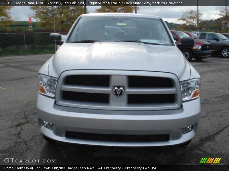Bright Silver Metallic / Dark Slate Gray/Medium Graystone 2012 Dodge Ram 1500 Express Quad Cab 4x4