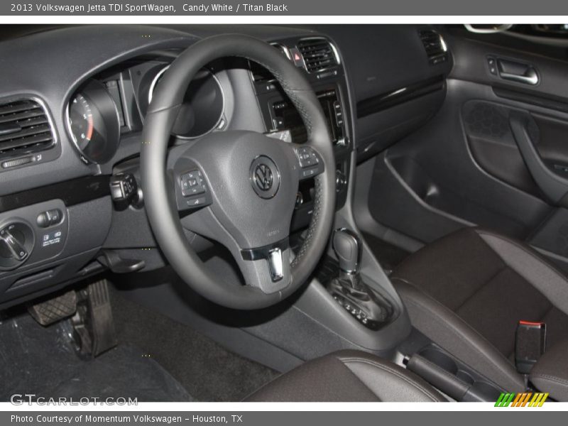 Candy White / Titan Black 2013 Volkswagen Jetta TDI SportWagen