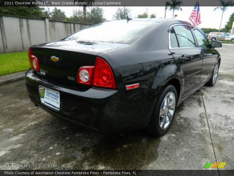 Black Granite Metallic / Cocoa/Cashmere 2011 Chevrolet Malibu LT