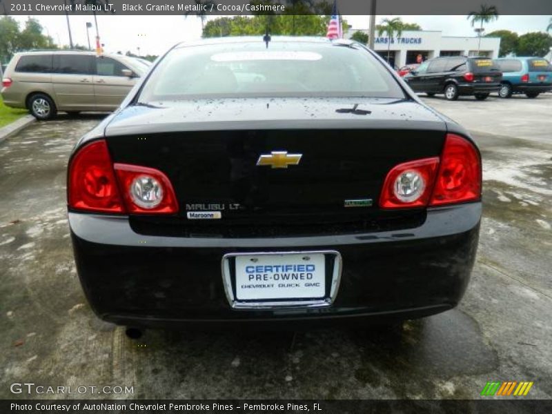 Black Granite Metallic / Cocoa/Cashmere 2011 Chevrolet Malibu LT