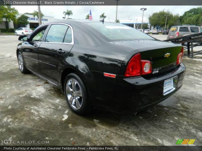 Black Granite Metallic / Cocoa/Cashmere 2011 Chevrolet Malibu LT