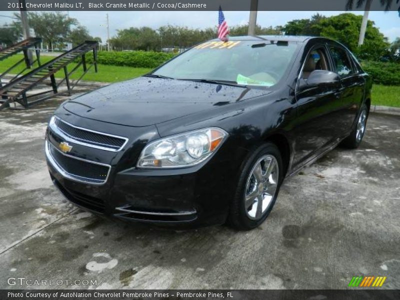 Black Granite Metallic / Cocoa/Cashmere 2011 Chevrolet Malibu LT