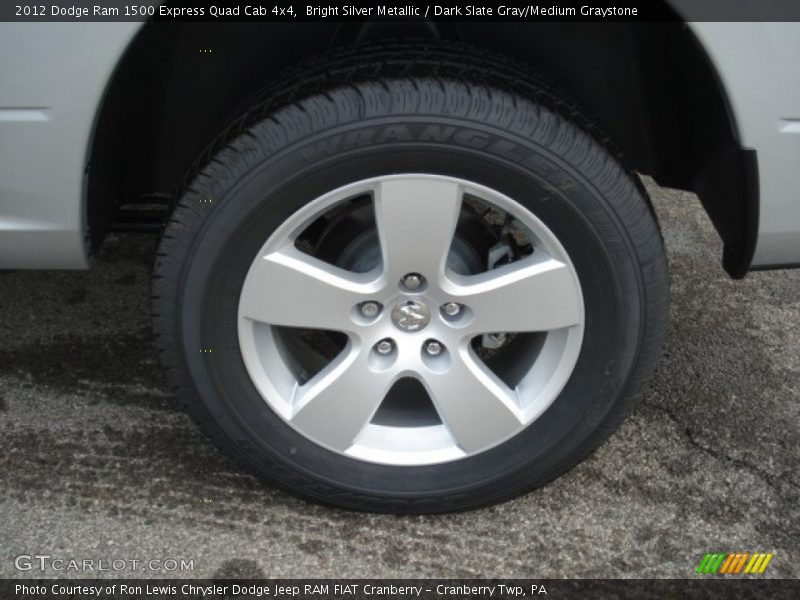 Bright Silver Metallic / Dark Slate Gray/Medium Graystone 2012 Dodge Ram 1500 Express Quad Cab 4x4