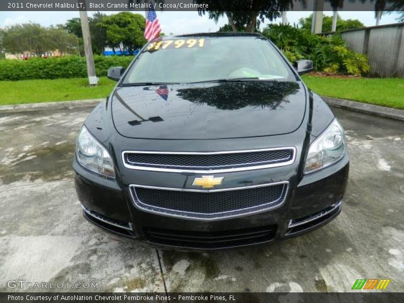 Black Granite Metallic / Cocoa/Cashmere 2011 Chevrolet Malibu LT