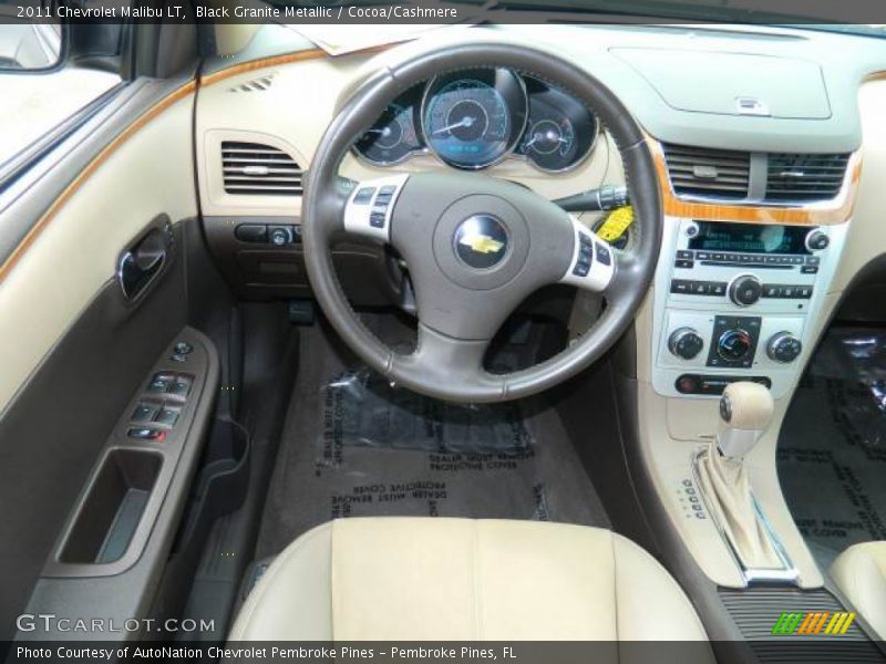 Black Granite Metallic / Cocoa/Cashmere 2011 Chevrolet Malibu LT