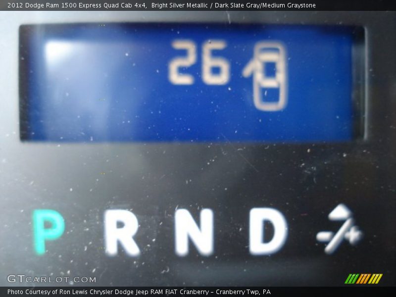Bright Silver Metallic / Dark Slate Gray/Medium Graystone 2012 Dodge Ram 1500 Express Quad Cab 4x4