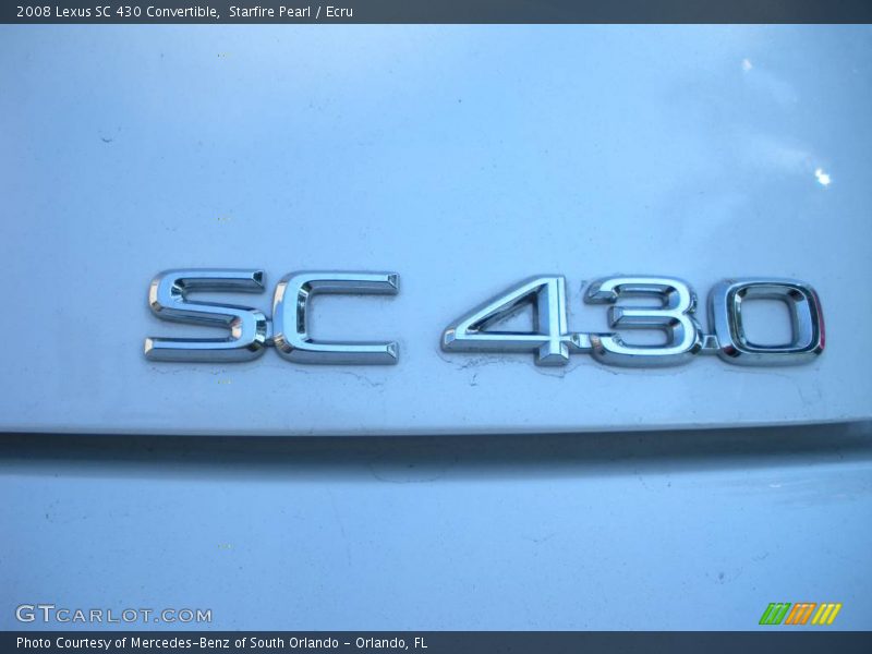Starfire Pearl / Ecru 2008 Lexus SC 430 Convertible