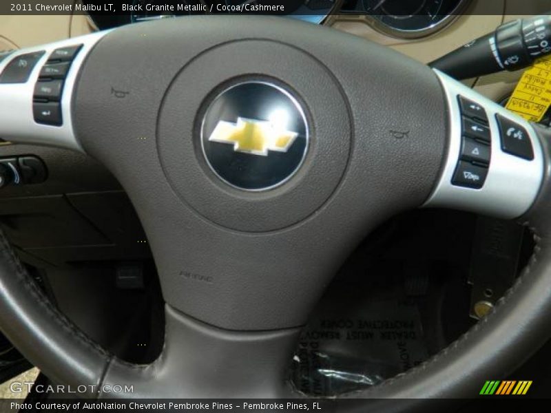 Black Granite Metallic / Cocoa/Cashmere 2011 Chevrolet Malibu LT