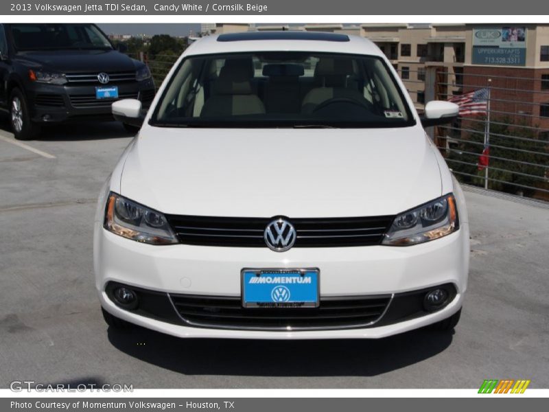Candy White / Cornsilk Beige 2013 Volkswagen Jetta TDI Sedan