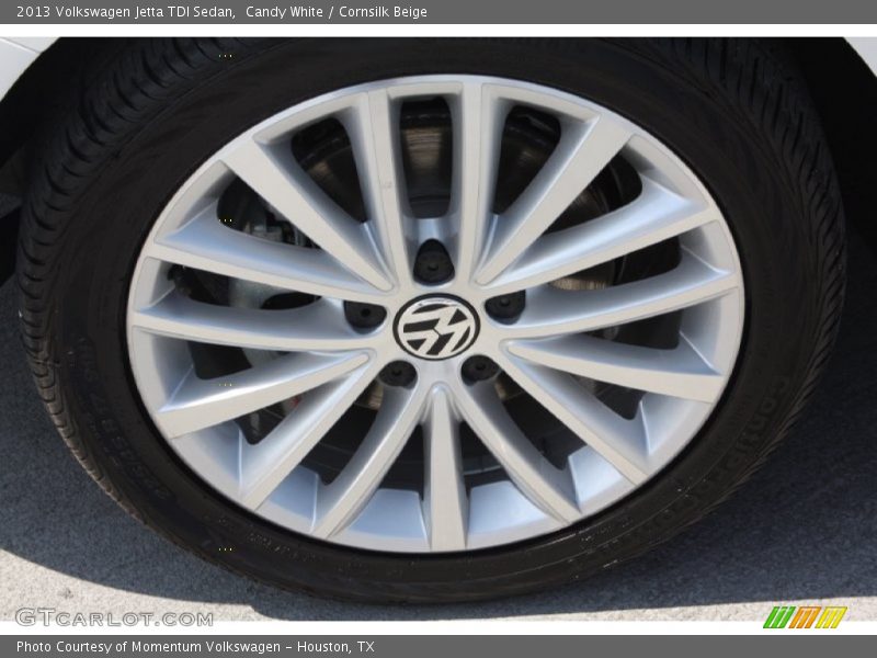 Candy White / Cornsilk Beige 2013 Volkswagen Jetta TDI Sedan