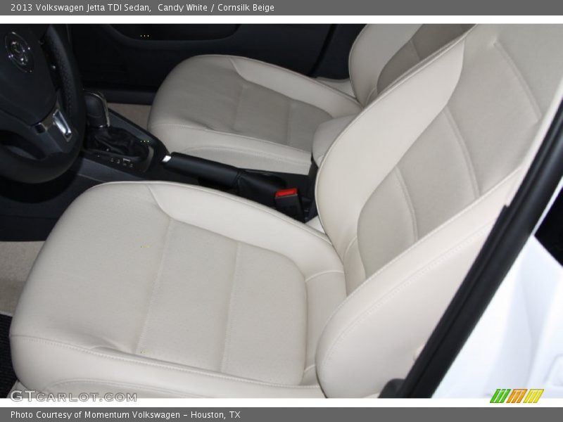 Candy White / Cornsilk Beige 2013 Volkswagen Jetta TDI Sedan