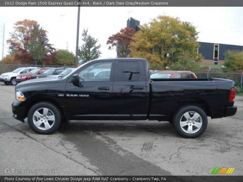 Black / Dark Slate Gray/Medium Graystone 2012 Dodge Ram 1500 Express Quad Cab 4x4