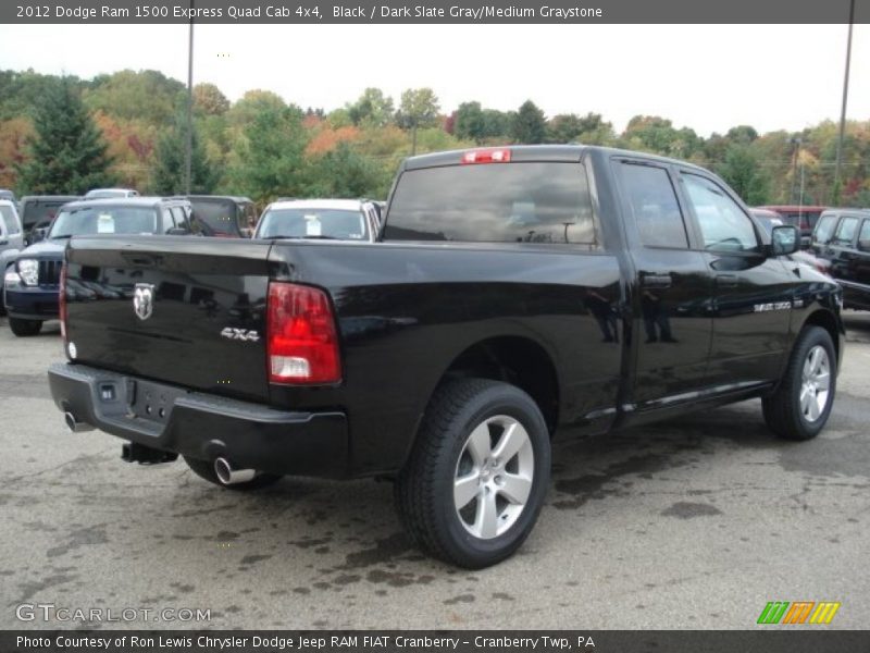 Black / Dark Slate Gray/Medium Graystone 2012 Dodge Ram 1500 Express Quad Cab 4x4