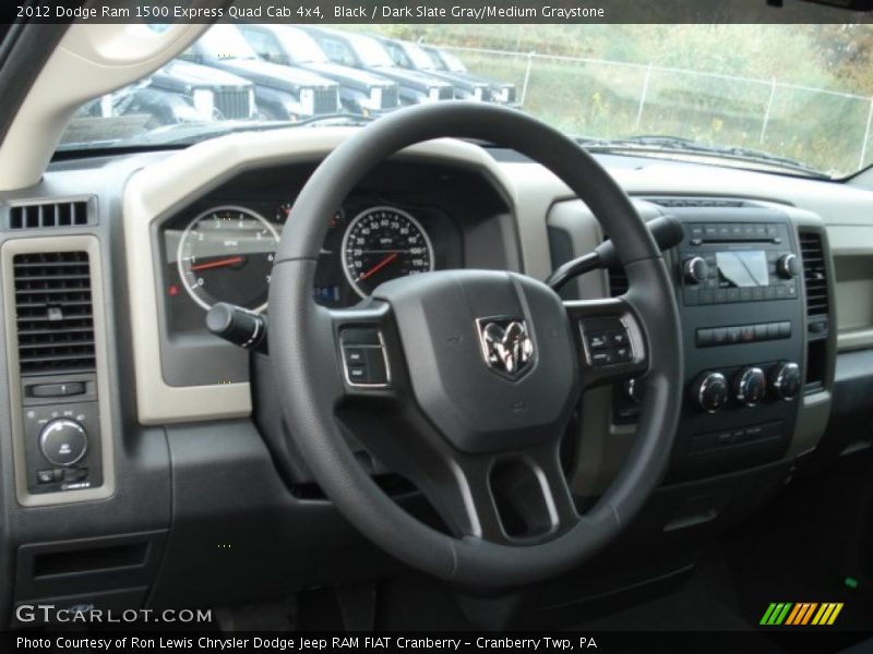 Black / Dark Slate Gray/Medium Graystone 2012 Dodge Ram 1500 Express Quad Cab 4x4