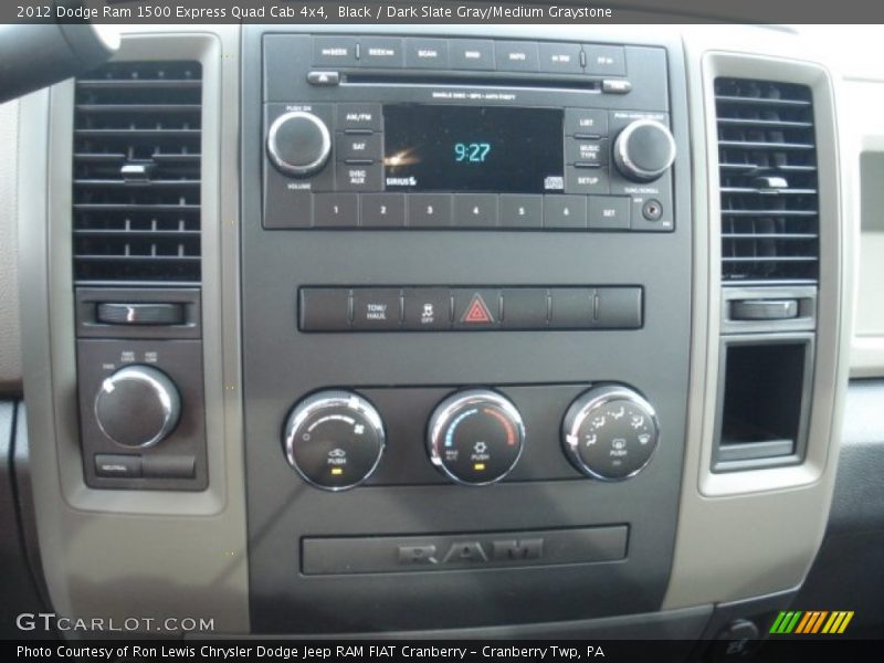 Black / Dark Slate Gray/Medium Graystone 2012 Dodge Ram 1500 Express Quad Cab 4x4