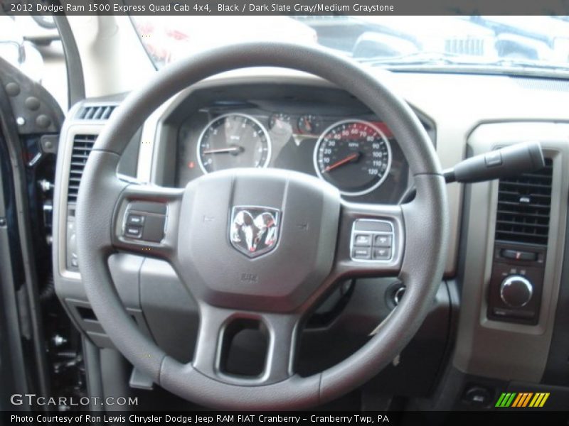 Black / Dark Slate Gray/Medium Graystone 2012 Dodge Ram 1500 Express Quad Cab 4x4