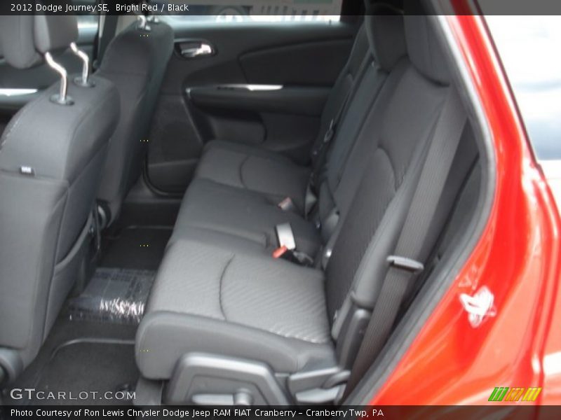 Bright Red / Black 2012 Dodge Journey SE