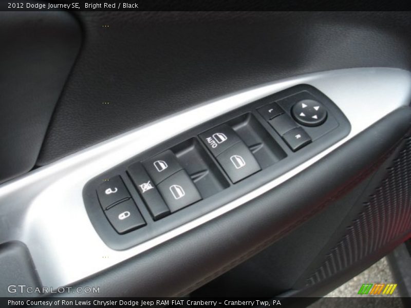 Bright Red / Black 2012 Dodge Journey SE