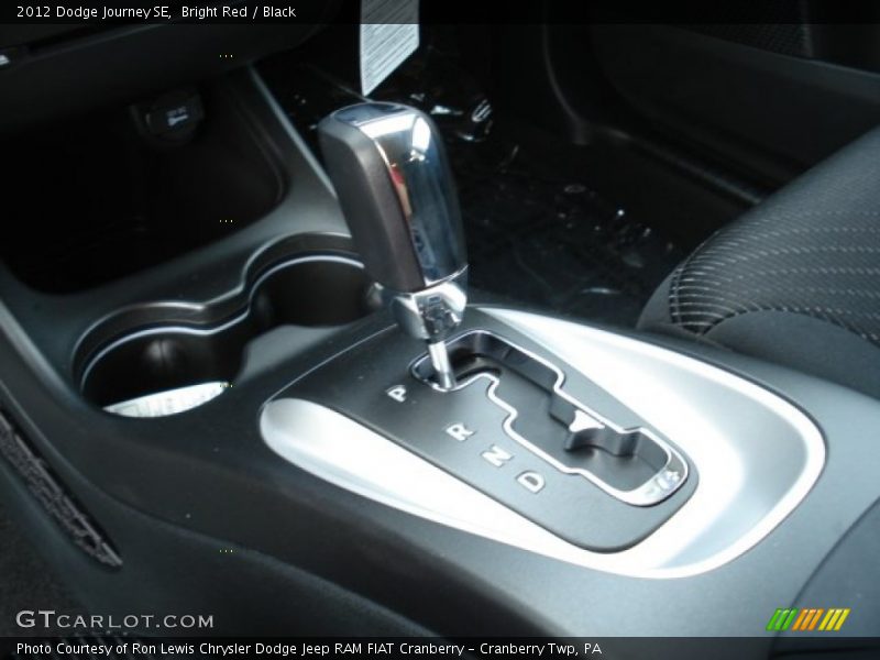 Bright Red / Black 2012 Dodge Journey SE