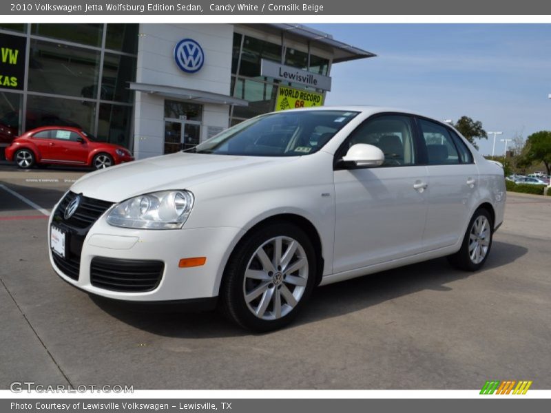 Candy White / Cornsilk Beige 2010 Volkswagen Jetta Wolfsburg Edition Sedan