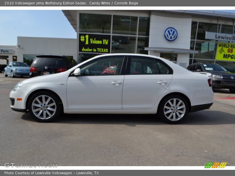 Candy White / Cornsilk Beige 2010 Volkswagen Jetta Wolfsburg Edition Sedan