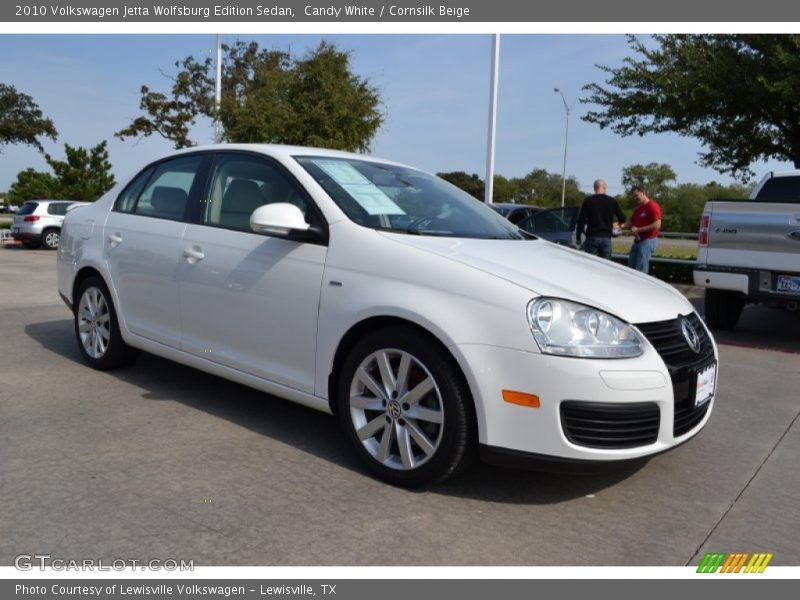 Candy White / Cornsilk Beige 2010 Volkswagen Jetta Wolfsburg Edition Sedan