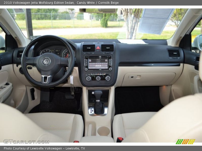 Candy White / Cornsilk Beige 2010 Volkswagen Jetta Wolfsburg Edition Sedan