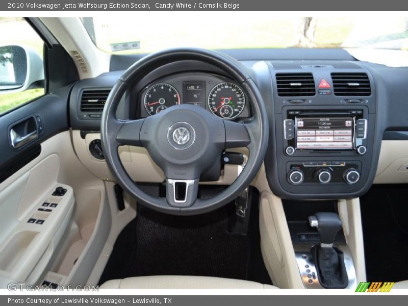 Candy White / Cornsilk Beige 2010 Volkswagen Jetta Wolfsburg Edition Sedan
