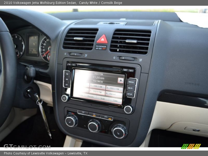 Candy White / Cornsilk Beige 2010 Volkswagen Jetta Wolfsburg Edition Sedan