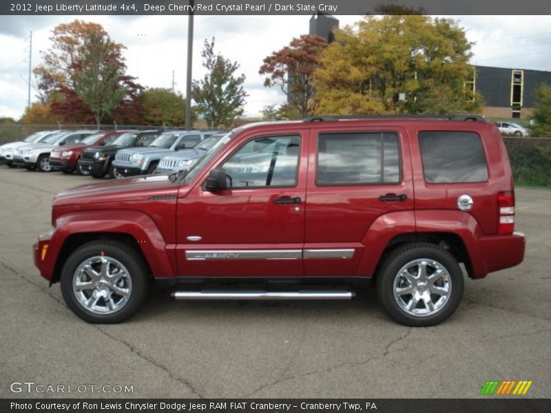 Deep Cherry Red Crystal Pearl / Dark Slate Gray 2012 Jeep Liberty Latitude 4x4