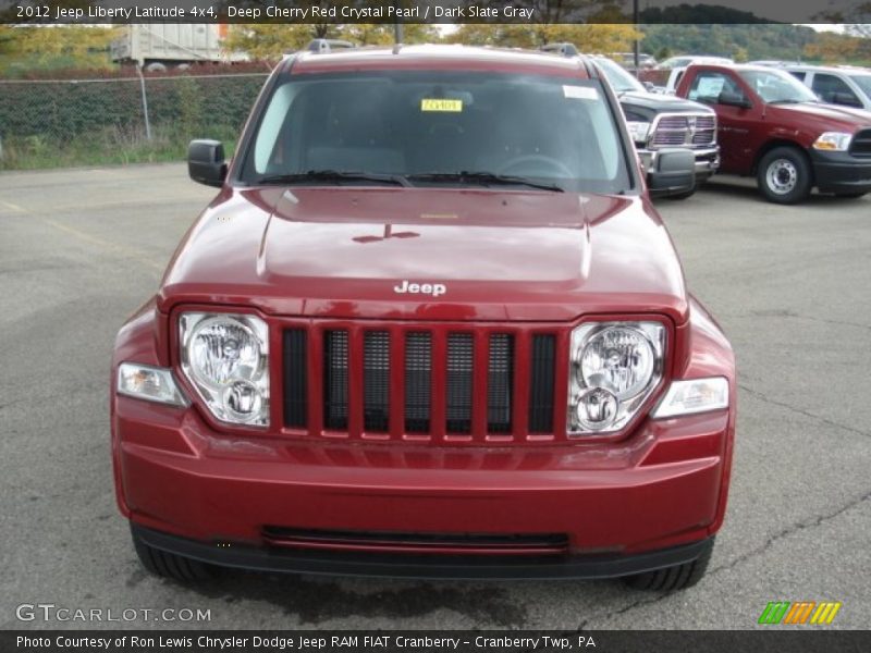 Deep Cherry Red Crystal Pearl / Dark Slate Gray 2012 Jeep Liberty Latitude 4x4