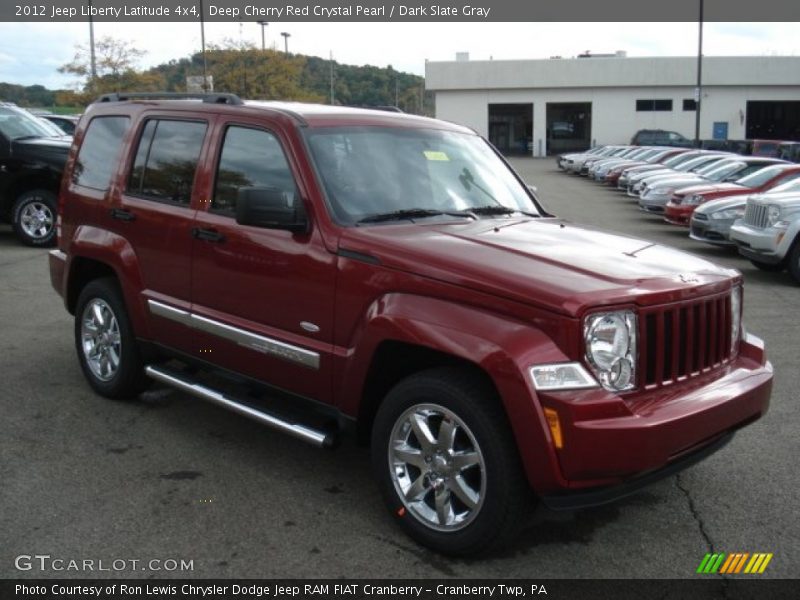 Deep Cherry Red Crystal Pearl / Dark Slate Gray 2012 Jeep Liberty Latitude 4x4