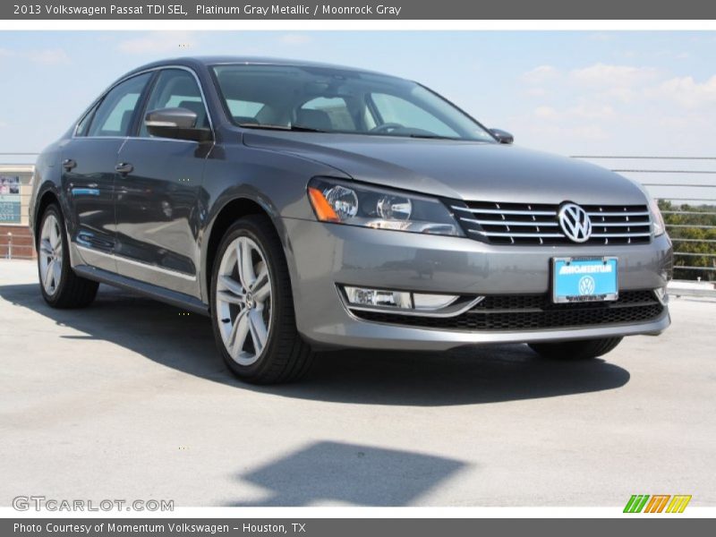 Platinum Gray Metallic / Moonrock Gray 2013 Volkswagen Passat TDI SEL
