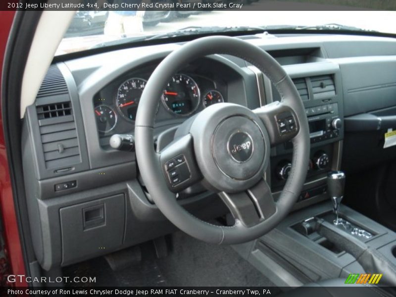 Deep Cherry Red Crystal Pearl / Dark Slate Gray 2012 Jeep Liberty Latitude 4x4