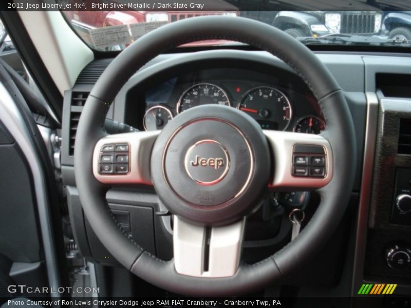 Bright Silver Metallic / Dark Slate Gray 2012 Jeep Liberty Jet 4x4