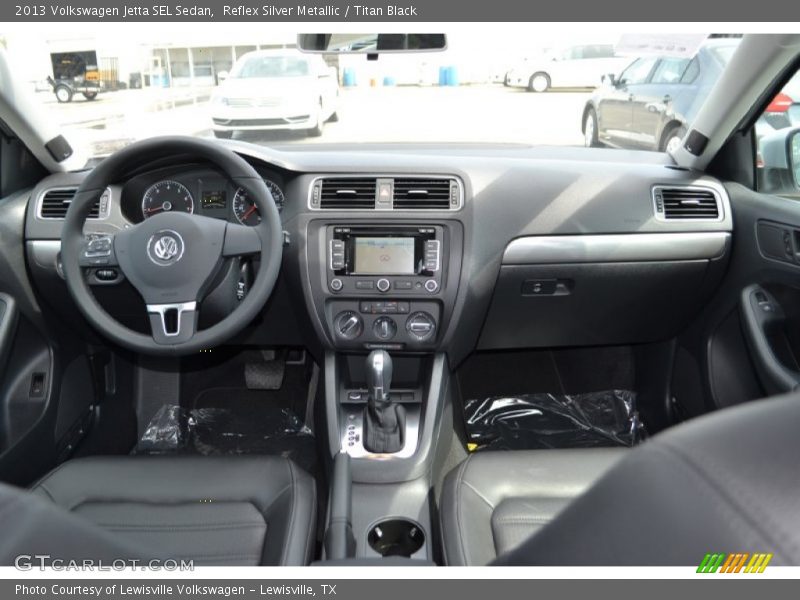 Reflex Silver Metallic / Titan Black 2013 Volkswagen Jetta SEL Sedan