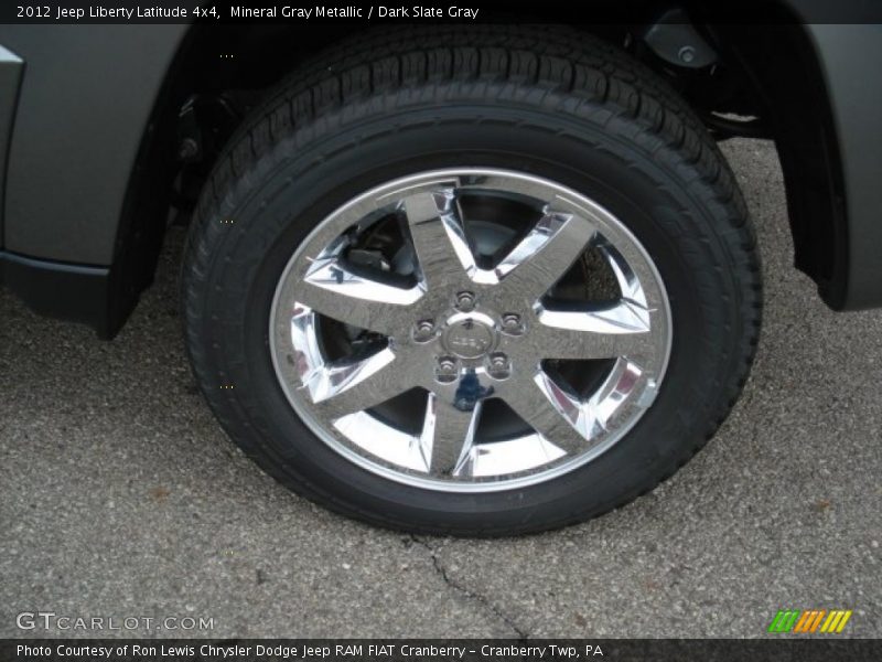 Mineral Gray Metallic / Dark Slate Gray 2012 Jeep Liberty Latitude 4x4