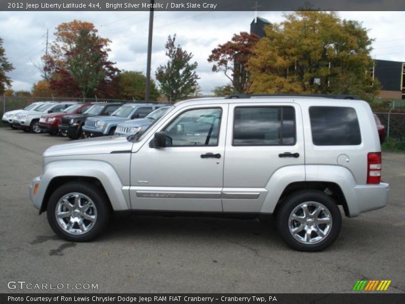 Bright Silver Metallic / Dark Slate Gray 2012 Jeep Liberty Latitude 4x4