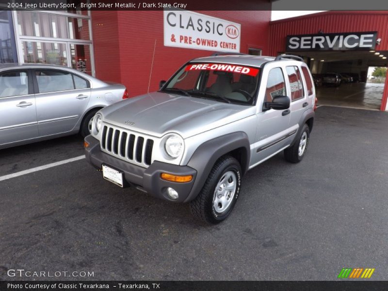 Bright Silver Metallic / Dark Slate Gray 2004 Jeep Liberty Sport