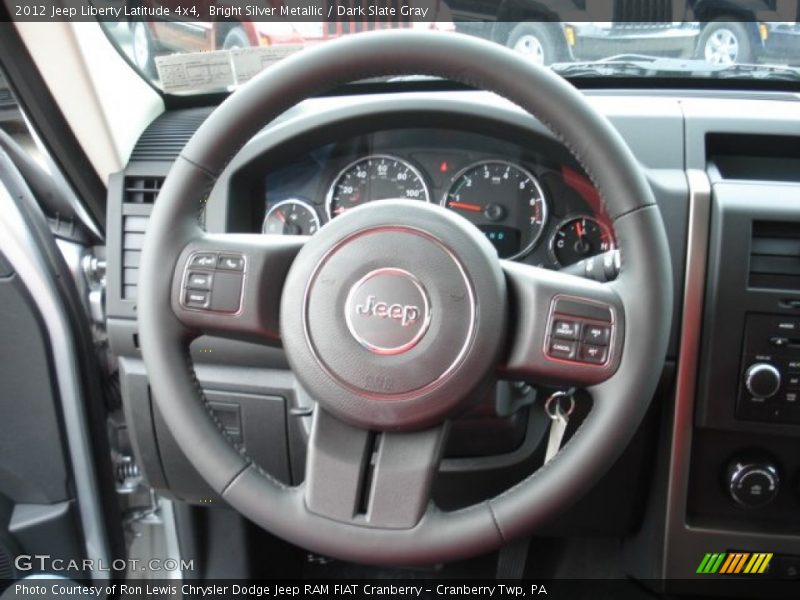 Bright Silver Metallic / Dark Slate Gray 2012 Jeep Liberty Latitude 4x4